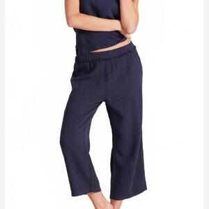 Bobi Los Angeles Seaside Crop Wide Leg Pants | Size S | NWT